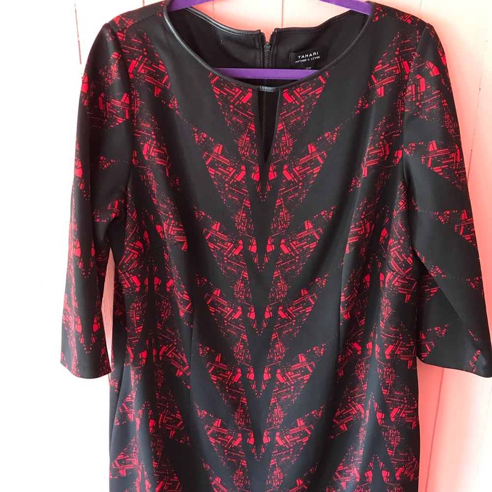 Tahari scuba dress, knee length